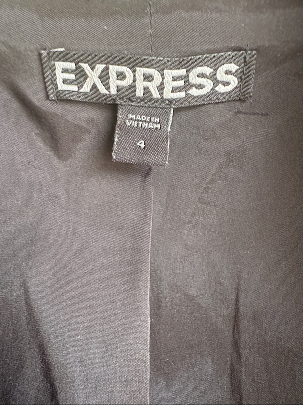 Express Black and White Houndstooth Single-Button Blazer - Picture 2 of 6